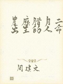 农历腊月二十八出生的人命运