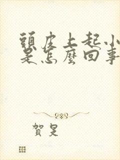 头皮上起小疙瘩是怎么回事