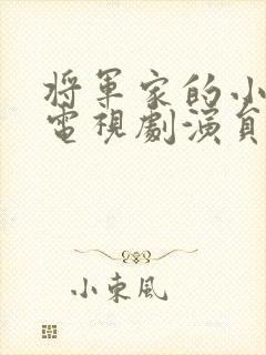 将军家的小娘子电视剧演员表