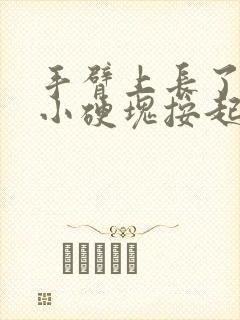 手臂上长了一个小硬块按起来痛