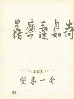 农历三月出生的猪命运如何