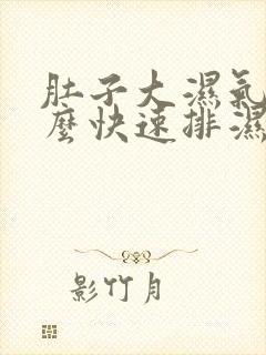 肚子大湿气重怎么快速排湿