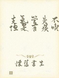 支气管炎不咳嗽但是有痰吃什么药