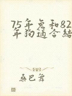 75年兔和82年狗适合结婚吗封面