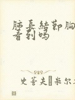 肺长结节胸片能看到吗封面