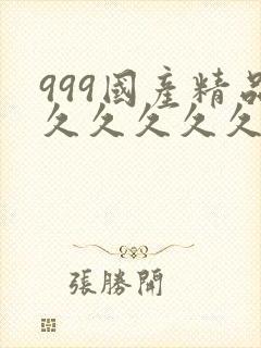 999国产精品久久久久久封面