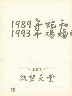 1989年蛇和1993年鸡婚配
