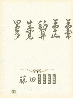 男生的弟弟多长多宽算正常