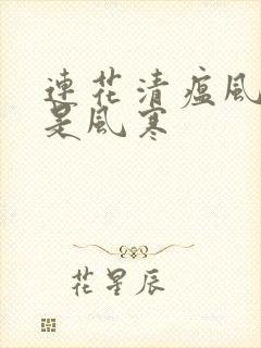 连花清瘟风热还是风寒封面