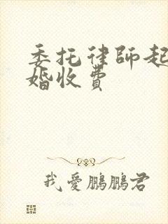 委托律师起诉离婚收费