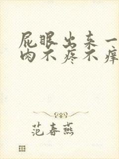 屁眼出来一疙瘩肉不疼不痒