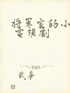 将军家的小娘子 电视剧封面