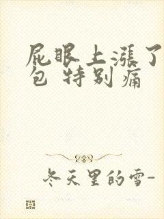 屁眼上涨了一个包 特别痛封面