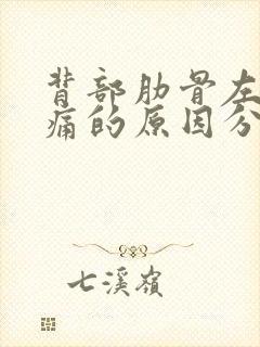 背部肋骨左侧疼痛的原因分析