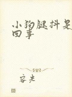 小狗腿抖是怎么回事封面