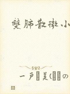 双肺散微小结节