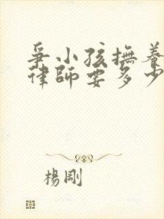 争小孩抚养权请律师要多少钱