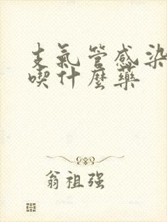 支气管感染干咳吃什么药