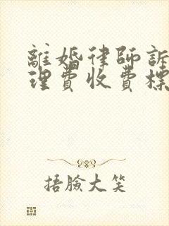 离婚律师诉讼代理费收费标准