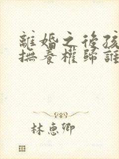 离婚之后孩子的抚养权归谁