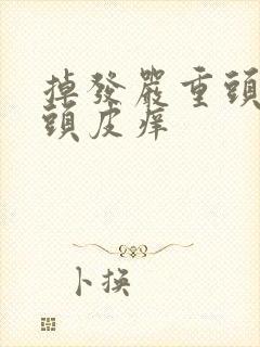 掉发严重头屑多头皮痒