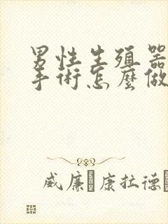 男性生殖器延长手术怎么做