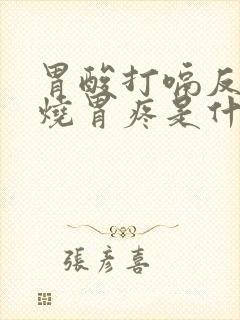 胃酸打嗝反酸胃烧胃疼是什么原因