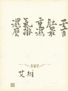 湿气重肚子大怎么排湿最有效封面