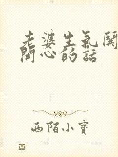 老婆生气哄老婆开心的话封面