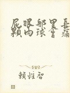 屁眼那里长了一颗肉球会痛