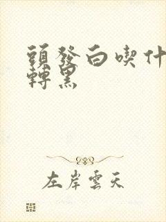 头发白吃什么能转黑