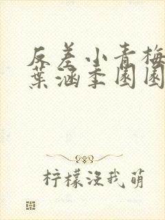 反差小青梅不经叶涵季园园封面