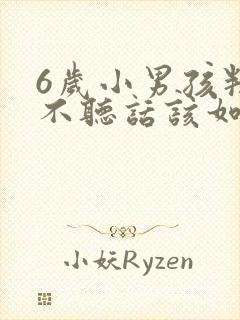 6岁小男孩叛逆不听话该如何管教?