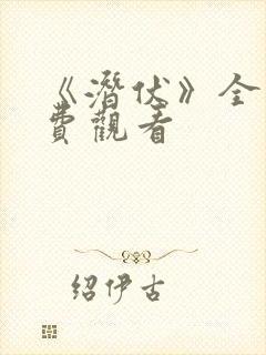 《潜伏》全集免费观看