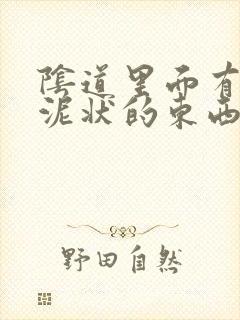 阴道里面有白色泥状的东西封面