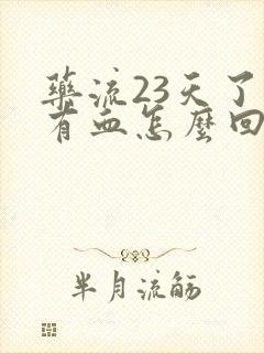 药流23天了还有血怎么回事