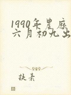 1990年农历六月初九出生的人命运如何