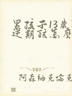 男孩子13岁叛逆期该怎么沟通