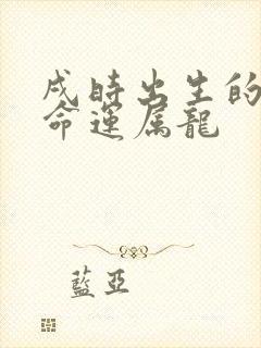 戌时出生的男孩命运属龙