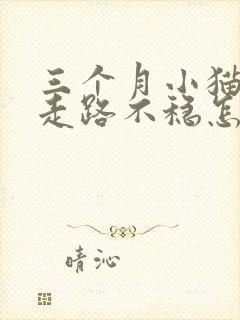 三个月小猫后腿走路不稳怎么办