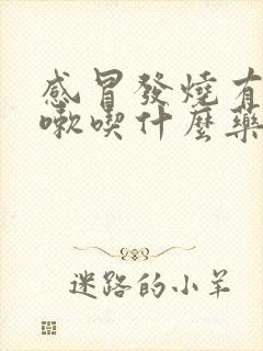 感冒发烧有点咳嗽吃什么药