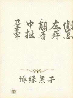 孕中期左侧腹部牵扯着疼怎么回事封面