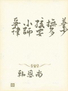 争小孩抚养权请律师要多少钱封面