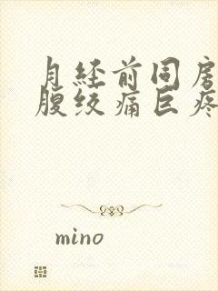 月经前同房后小腹绞痛巨疼封面