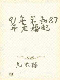 91年羊和87年兔婚配