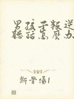 男孩子叛逆期不听话怎么办