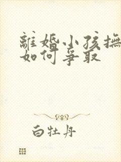 离婚小孩抚养权如何争取