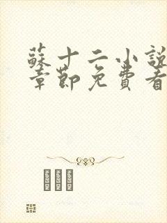 苏十二小说最新章节免费看