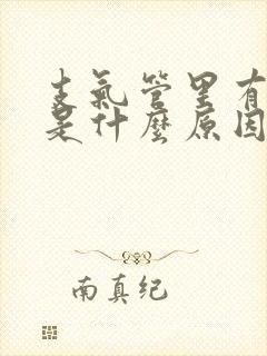 支气管里有白痰是什么原因