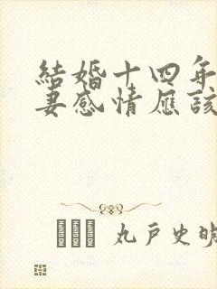 结婚十四年的夫妻感情应该怎样封面